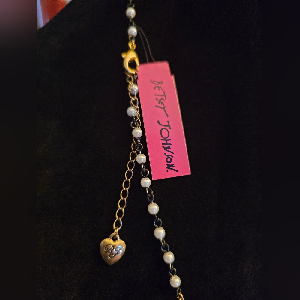 Betsey Johnson First Date Kiss Lips Necklace! Vintage NWT! - Picture 10 of 16